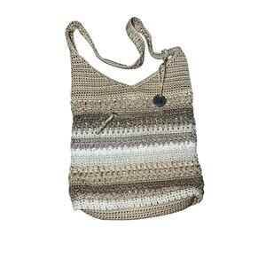 The SAK Janet Dune Stripe Crochet Crossbody Bag boho